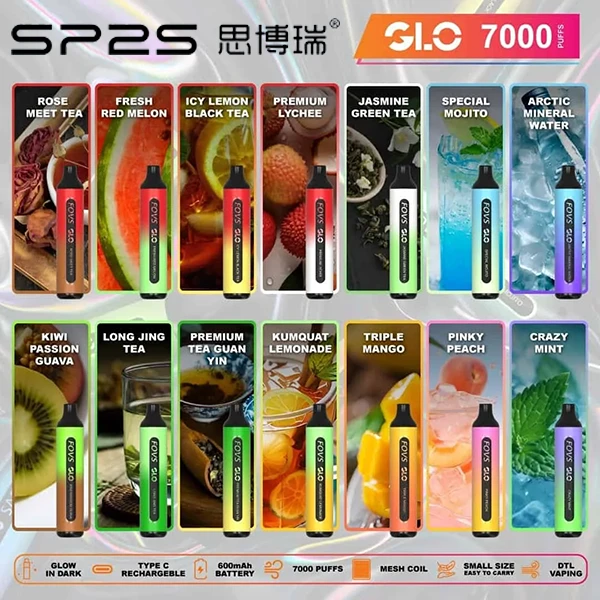 思博瑞SP2S-GLO-7000口拋棄式電子煙-1.webp